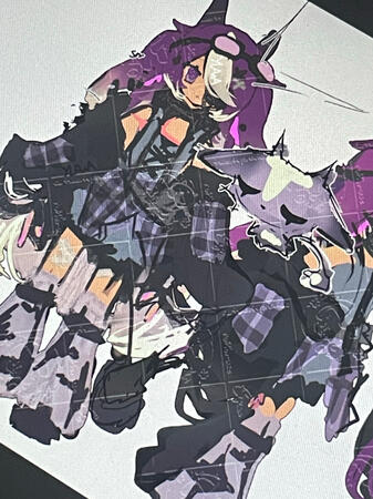 2026 Design (WIP) This redesign is hopefully my final one. Grunge Aesthetic. Dreamy Goat. + scar across her chest to match my CV Scar from surviving cancer :3